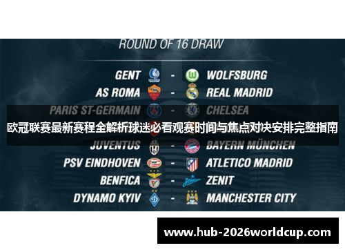 欧冠联赛最新赛程全解析球迷必看观赛时间与焦点对决安排完整指南